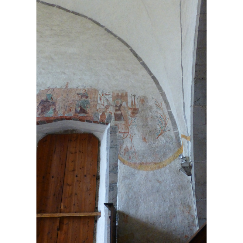 above the southeast doorway