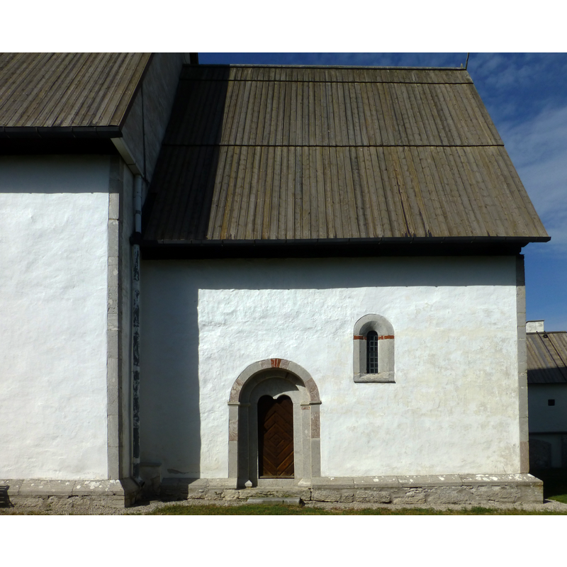 showing the southeast portal; it opens into the chancel