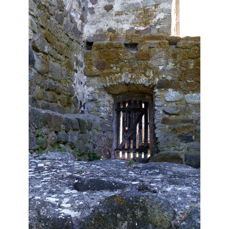 ruins of the 12thC defensive tower [försvarstorn]