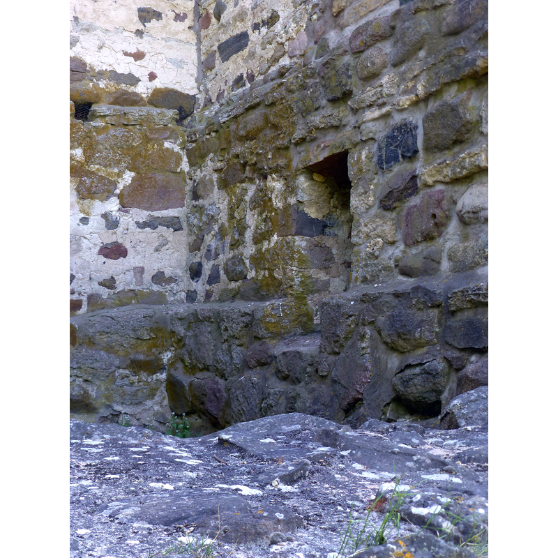 ruins of the 12thC defensive tower [försvarstorn]