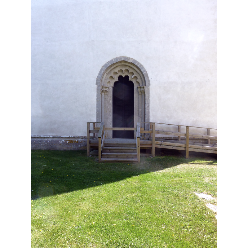 opens into ther tower space from the west