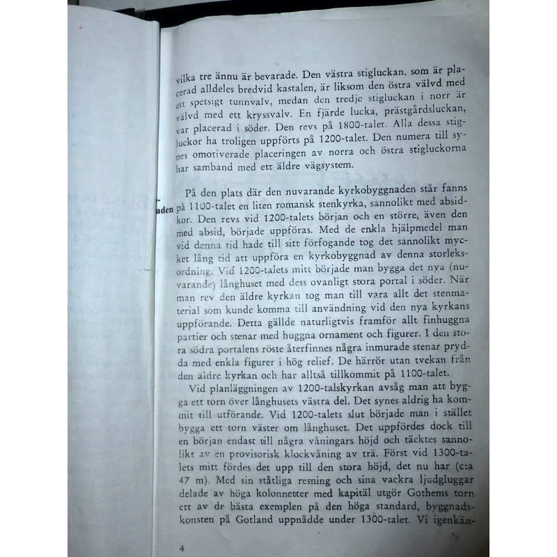 Gothem church write-up by Erland Lagerlöf