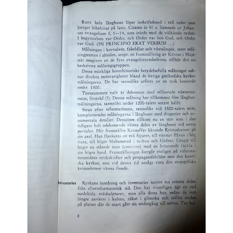 Gothem church write-up by Erland Lagerlöf