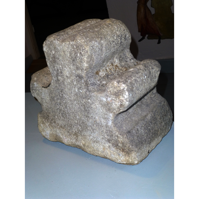 a carved stone from the medieval church; now in the abbey's museum