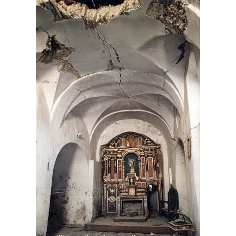 the interior of the church before the 2011 restoration