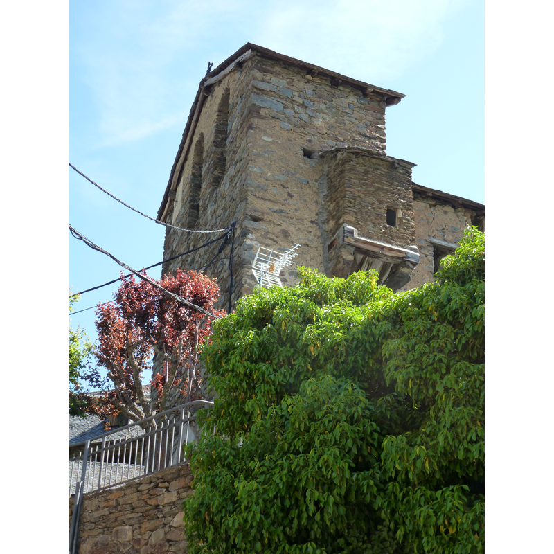the belfry at the southwest end of the church