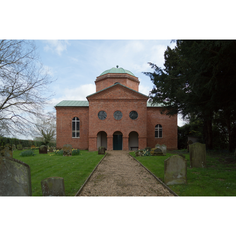the modern church; the earlier church was demolished in 1758