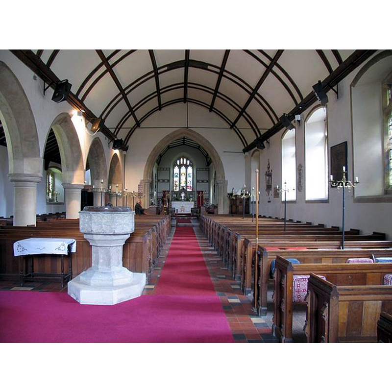 at the west end of the nave, looking east towards the chancel