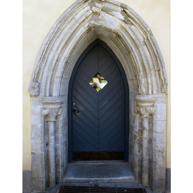 a portal in one of the abbey depedencies