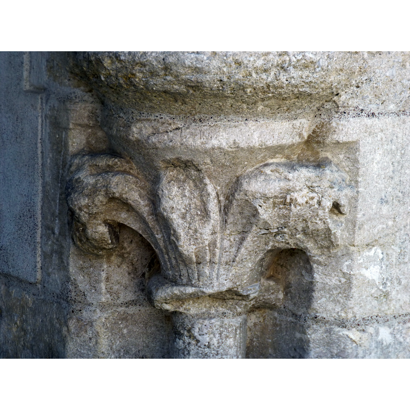 capital of a portal in one of the abbey depedencies
