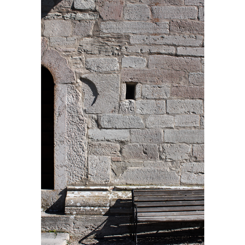 to the right [east] of the southwest portal