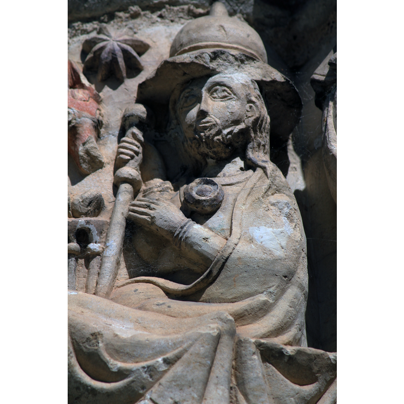 Nativity; detail: Joseph