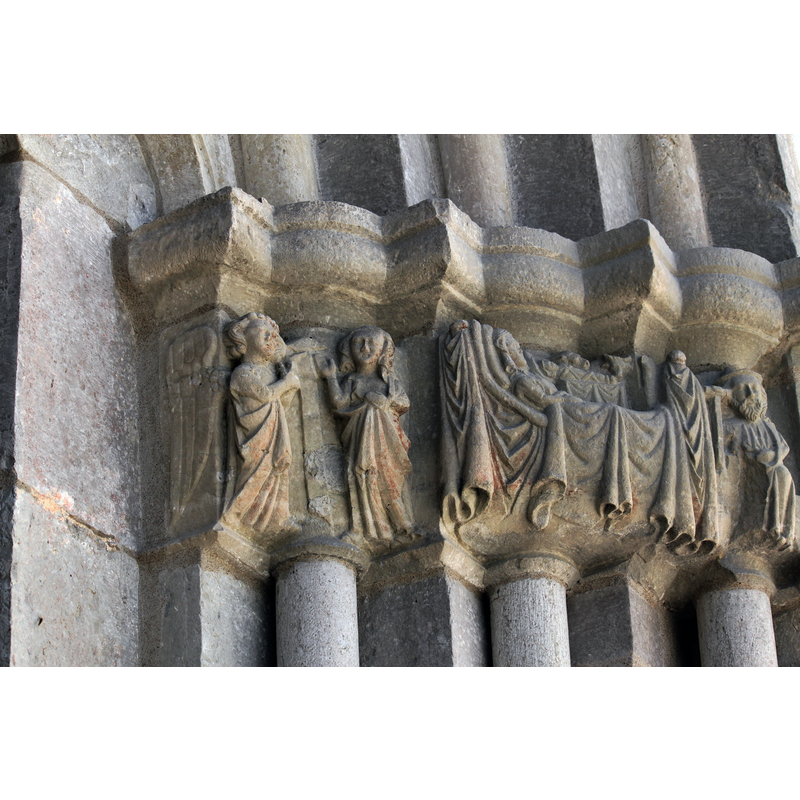 visible here from left to right: Annunciation to Mary and Nativity