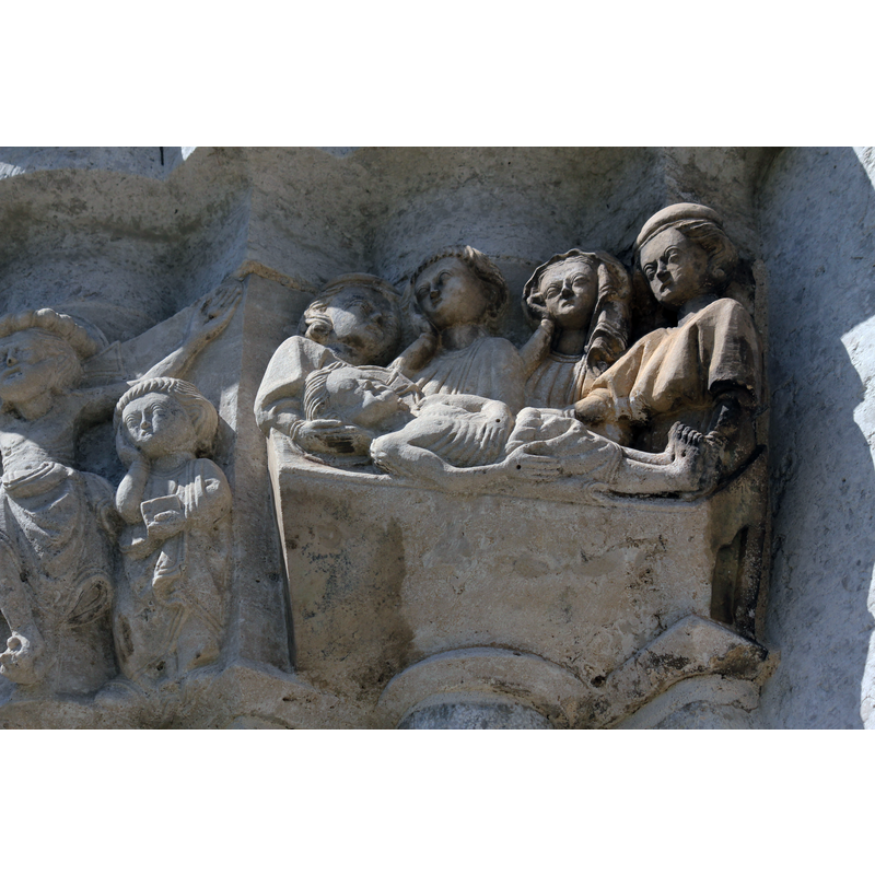 Crucifixion [left] -> Three Maries at the Tomb [right]