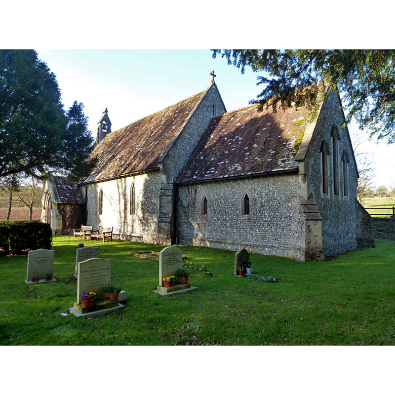 "The church of St. James was burnt down on Easter Day, 1854, and the present building dates from the next year, and contains nothing of interest" [source: VCH cf. FontNotes]