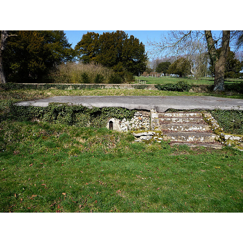 Source caption: "Part of the remains of St Nicholas' parish church, Chilton Candover, Hampshire"