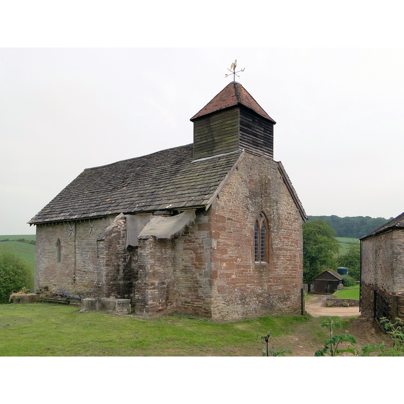 Source caption: "Yatton Chapel. The North side, showing the two mystery abutments - buttresses, possibly?"