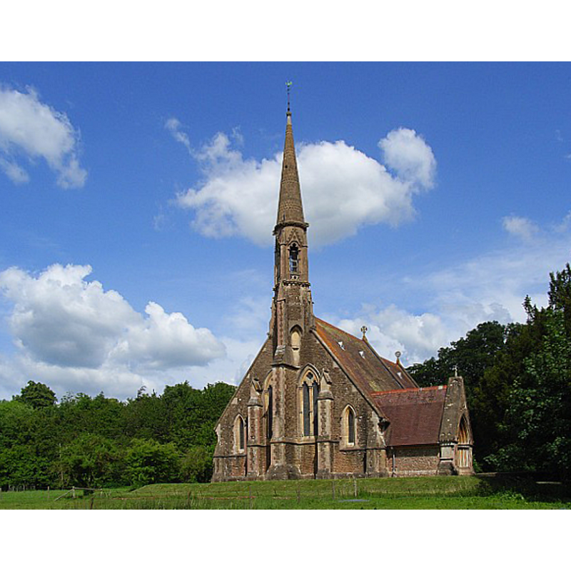 Source caption: "St Mary's, South Tidworth. Late nineteenth century church, now redundant and in the custody of the Churches Conservation Trust."