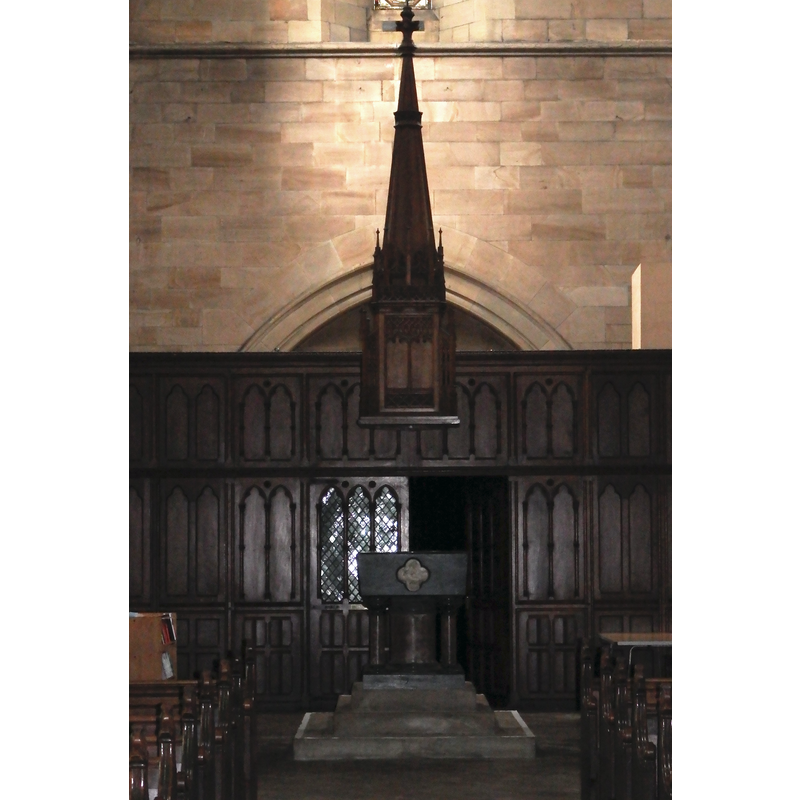 the late-19thC font and cover