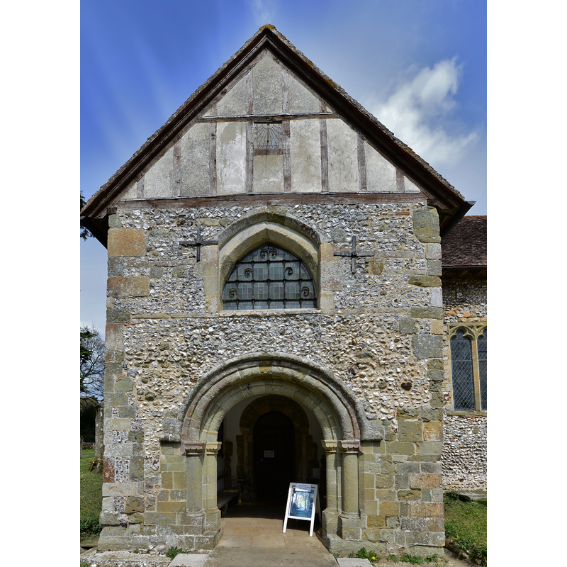 the south built-up porch