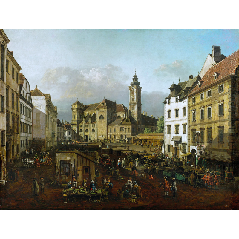 Source caption: "View of Freyung Plaza in Vienna from South-East"