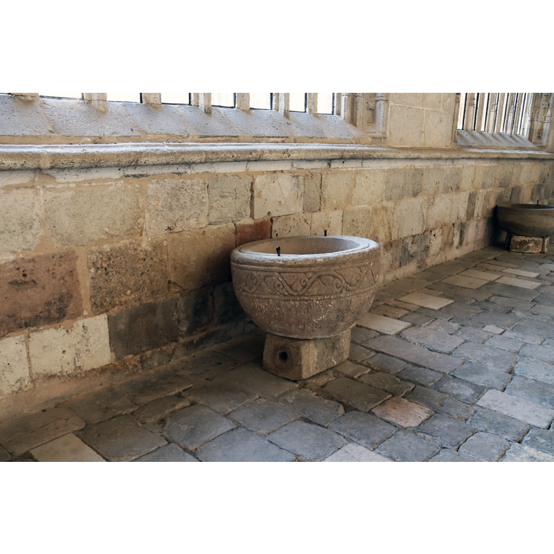 disused, in the cloister of the cathedral