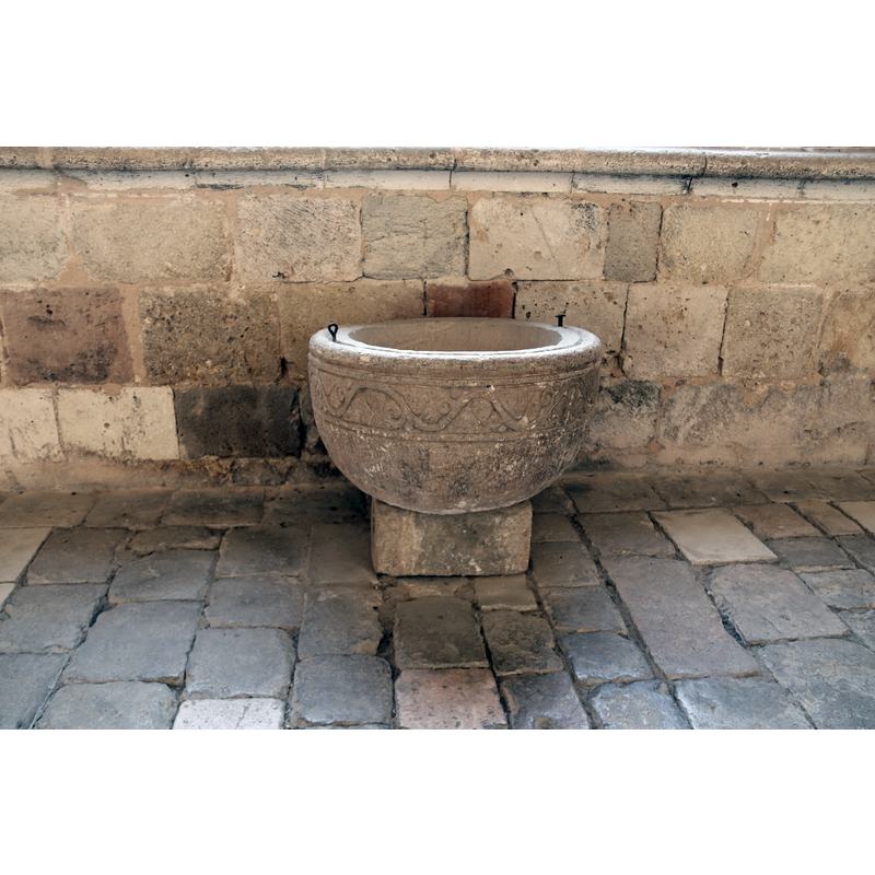 disused, in the cloister of the cathedral