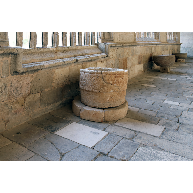 disused, in the cloister of the cathedral