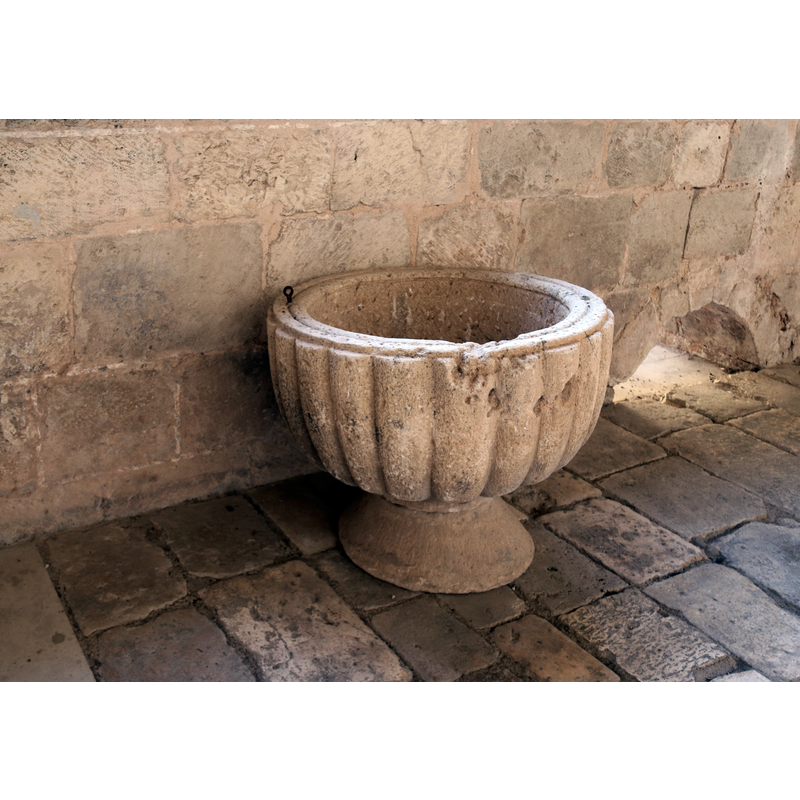 disused, in the cloister of the cathedral