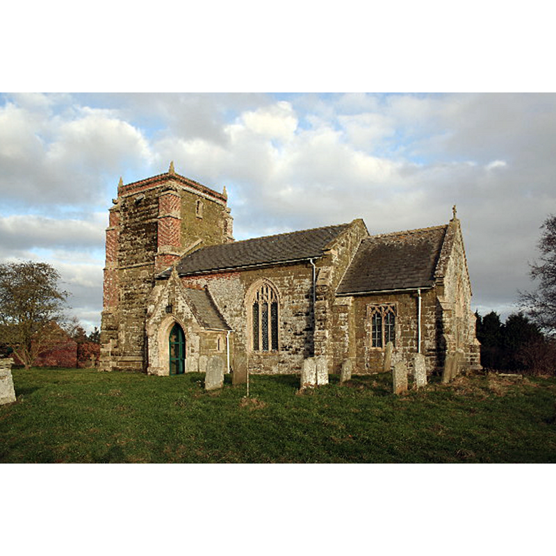 Source caption: "Ashby Puerorum literally means 'Ashby of the boys' as part of the stipend of the benefice historically went to Lincoln Cathedral choir and they still sing evensong in the church occasionally. Typically greenstone church with Perpendicular tower, the rest Early English."