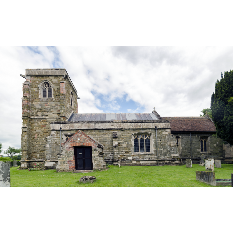 Source caption: "The church was built in 1407 with money bequeathed by Albinus de Enderby, and is a Grade II* listed building. It is constructed with Spilsby sandstone with limestone capping and consists of a nave, tower, south porch and chancel. There is an interesting font showing sculptures of Pieta and David playing the harp. Most of the windows contain plain glass, but there are some medieval fragments.The church was restored in 1956."