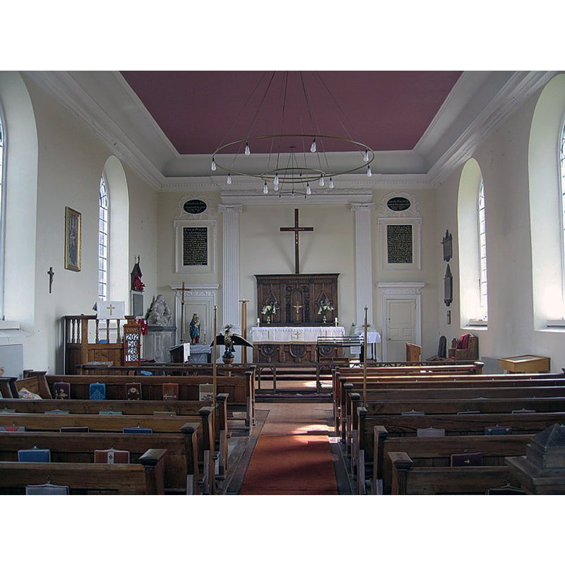 the modern Church of the Blessed Virgon Mary, consecrated in 1732