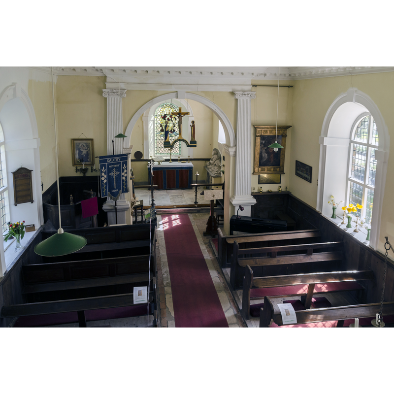 the mid-18thC re-building of the original medieval church at Gautby