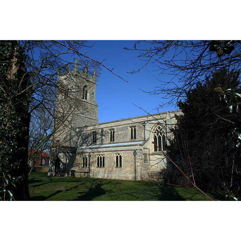 Source caption: "All Saints' church, Laughton, Lincs. A gem of a church with a 12th century north arcade and 13th century south arcade then Decorated and Perpendicular work in the tower. But it is the work of celebrated Victorian church architect G.F.Bodley in 1894-6 that is particularly striking. The chancel and its furnishings were endowed by the Hon. Mrs. Meynell-Ingram and are as good as can be found anywhere."