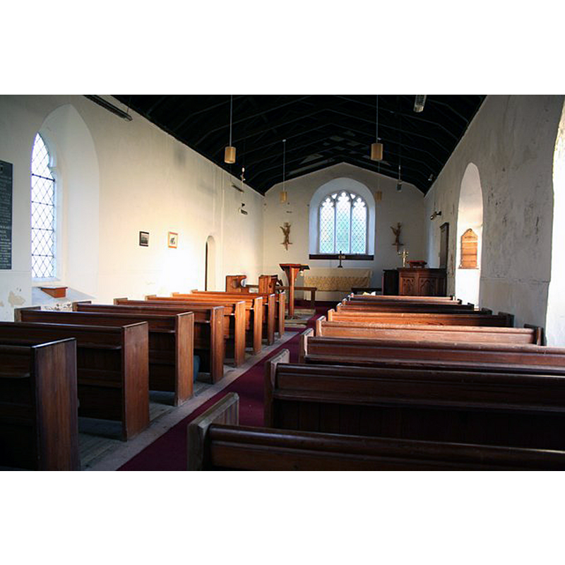 Source caption: "Nave and chancel all one in the immaculately kept All Saints' church at Goulceby".