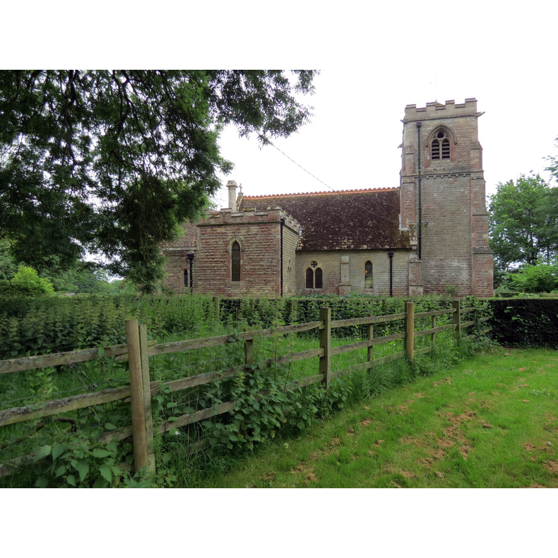 Source caption: "St Peter's Church Gunby. Built in 1870 on the site of a former church. Not part of the National Trust's Gunby Hall Estate but it can be visited from the grounds."