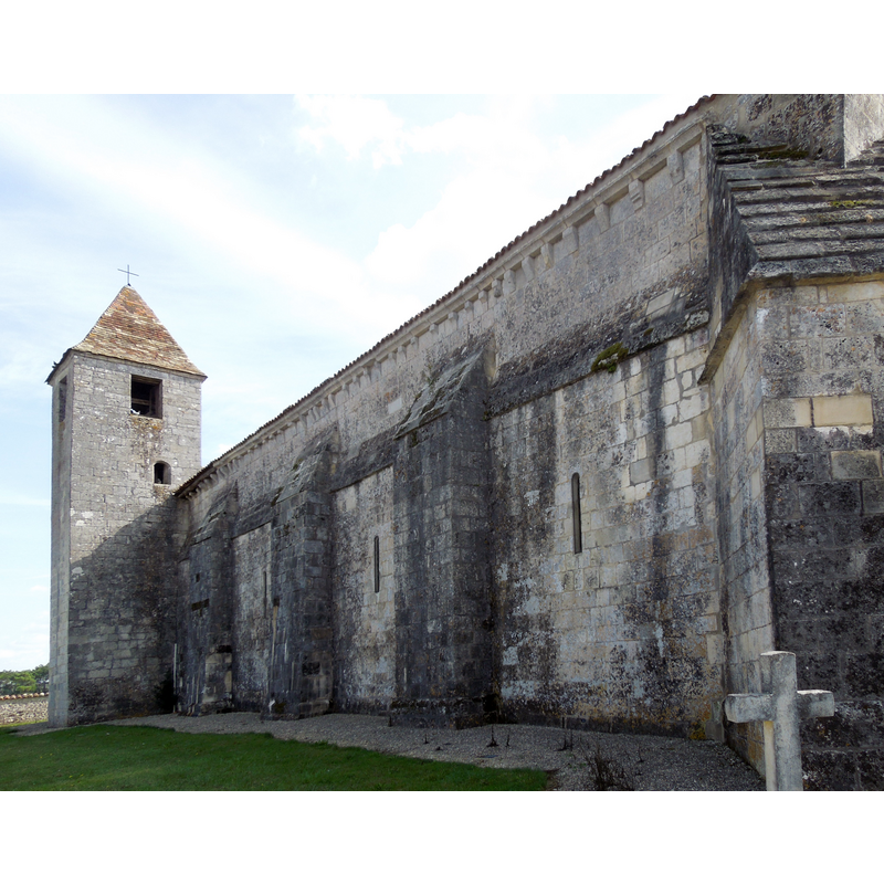 the tower is at the far [northeast] end
