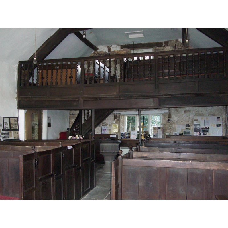 at the west end of the nave