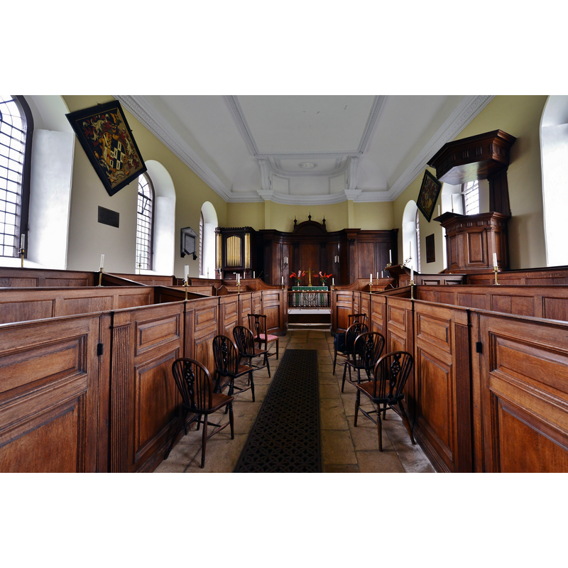 Source caption: "Langton, St. Peter and St. Paul's Church: Unaltered Georgian interior"