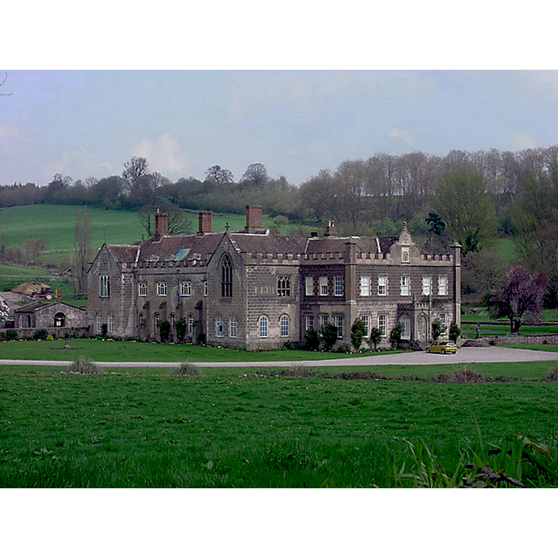 Source caption: "Flaxley Abbey. This old Cistercian abbey was founded between 1148 - 1154 by Roger, Earl of Hereford, at the spot where his father, Miles of Gloucester, was killed whilst out hunting. After the Dissolution in 1536 - 7 its lands and manor were granted to Sir William Kingston, the Constable of the Tower of London (who supervised the execution of Ann Boleyn)."