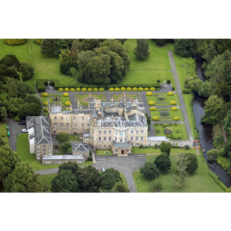 the former Newbattle Abbey, now a 'scheduled monument'