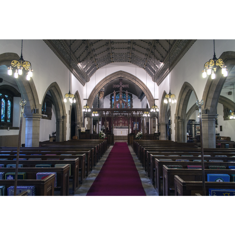 Source caption: "The first church of St Paul at Morton was built in 1845 and in 1890 it was decided to rebuild and enlarge the church and the building as it stands today was erected in 1891."