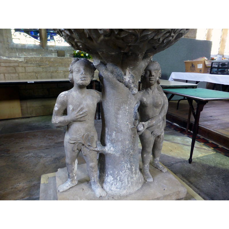 the stem of the base being the Tree of Knowldge