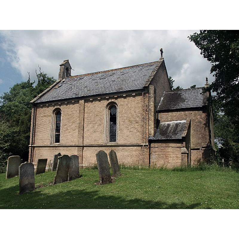 Source caption: "St Andrew's Church, Claxby (by Alford). The church of St Andrew is now a private dwelling."