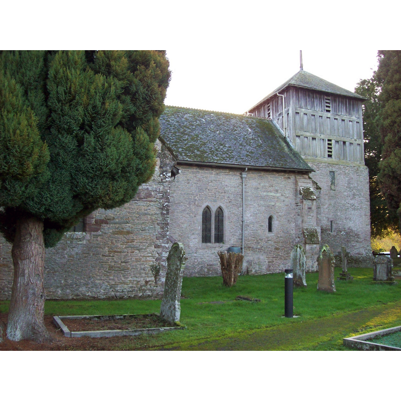 Source caption: "Part of the parish church of St Michael and All Angels, Winforton, Herefordshire, seen from north-northeast".