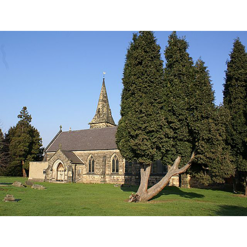 Source caption: "St Giles' Church, Normanton. This church is situated in the southern suburbs of Derby, in an area known as Normanton." -- this is a 1862 re-building of the medieval church