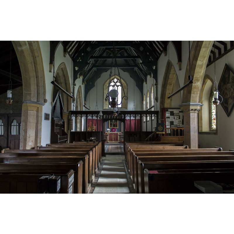 Source caption: "The church dates from the 12th C. but was restored in 1859."