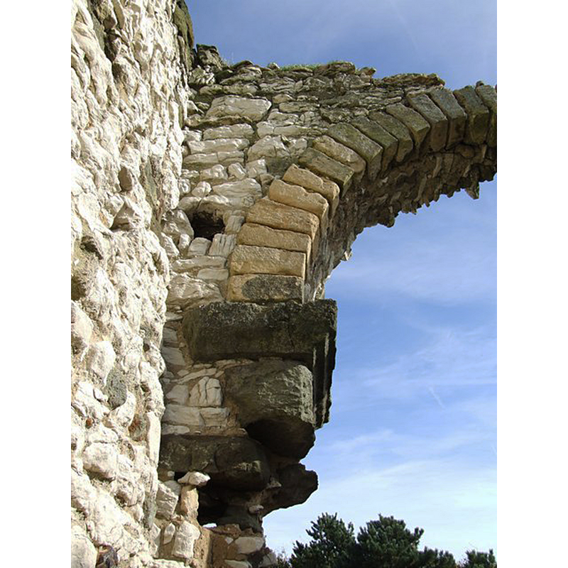 Source caption: "Interior of St Andrew, Calceby - remains of - Bracket and tower arch."