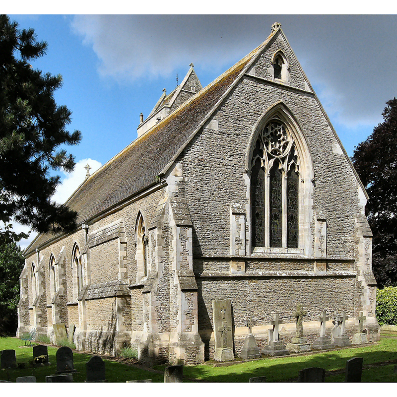 Source caption: "The Anglican parish church in Spridlington was designed by James Fowler of Louth and is dedicated to St. Hilary. It was erected in 1875 to replace an earlier church, which was dedicated to St Hilary and St Albinus so named due to the fact that there were originally two churches in the village; St Hilary and St Albinus"