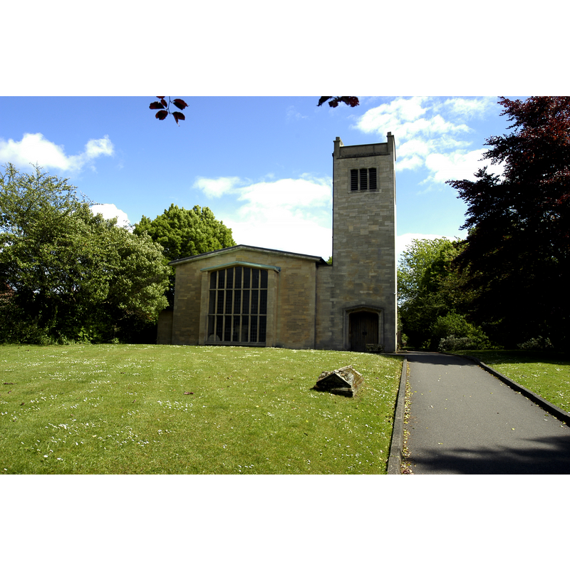 Richard Croft [www.geograph.org.uk/photo/119661] [accessed 20 January 2019] writes: "St.Michael's church, Waddington, Lincs. The medieval church was destroyed during the second world war - apparently by a stray German bomb intended for RAF Waddington. The new church built 1952-4 by R.Corless of Skipper & Corless of Lowestoft has all the essential components .... nave, chancel, west tower, big windows, but not the soul of its predecessor."